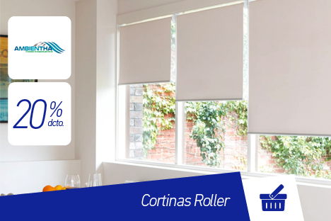 Ambientha | Cortinas Roller | 20% dcto.